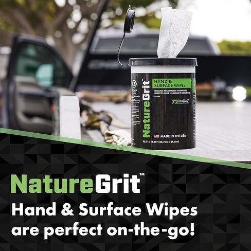 مناديل NatureGrit لليد والأسطح: إزالة الشحوم والأوساخ الثقيلة، مناديل إزالة الشحوم للميكانيكا، استخدام ورشة العمل (1) in Saudi Arabia