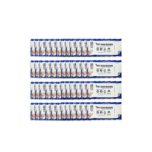 PDI Healthcare P71520 Sani-Hands Instant Hand Sanitizing Wipes, 48 Count Travel Pack (20 Wipes Each), 5.5" x 8.4" Size (Pack of 960), 70% Ethyl Alcohol, Textured Wipes with Aloe & Vitamin E in Saudi Arabia