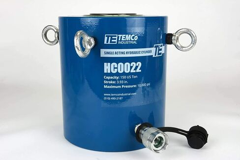 TEMCo 150 Ton Hydraulic Cylinder 4" Stroke Single Acting 10,000 PSI – Machinery, Bridge, Foundation Support & Construction in Saudi Arabia