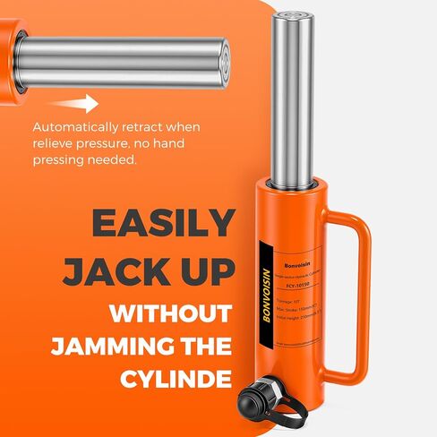 Bonvoisin Hydraulic Ram Cylinder 10T Hydraulic Jack Porta Power 6" Stroke Long Ram Single Acting Lifting Cylinders for Machinery Shipbuilding in Saudi Arabia