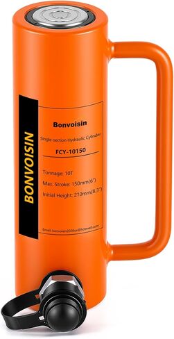 Bonvoisin Hydraulic Ram Cylinder 10T Hydraulic Jack Porta Power 6" Stroke Long Ram Single Acting Lifting Cylinders for Machinery Shipbuilding in Saudi Arabia