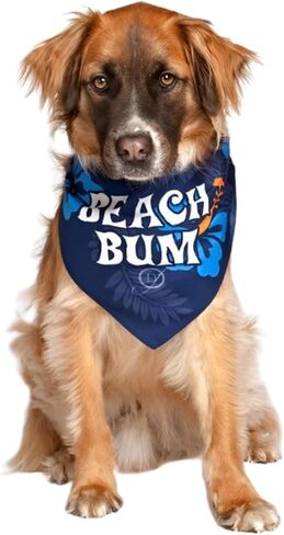Beach Bum Blue Dog Bandana. in Saudi Arabia