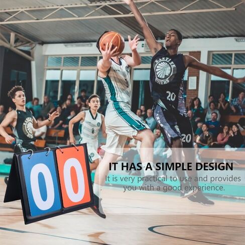لوحة النتائج BESPORTBLE Score Flipper لكرة السلة وحافظة النتائج على الطاولة لوحة النتائج المحمولة المكونة من رقمين للمباراة الرياضية والاستخدام اليومي في الهواء الطلق in Kuwait
