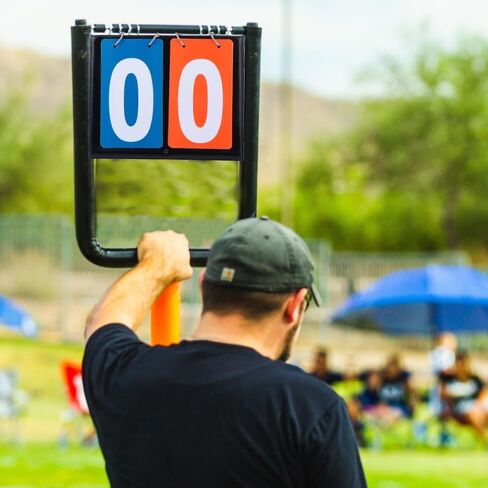 لوحة النتائج BESPORTBLE Score Flipper لكرة السلة وحافظة النتائج على الطاولة لوحة النتائج المحمولة المكونة من رقمين للمباراة الرياضية والاستخدام اليومي في الهواء الطلق in Kuwait