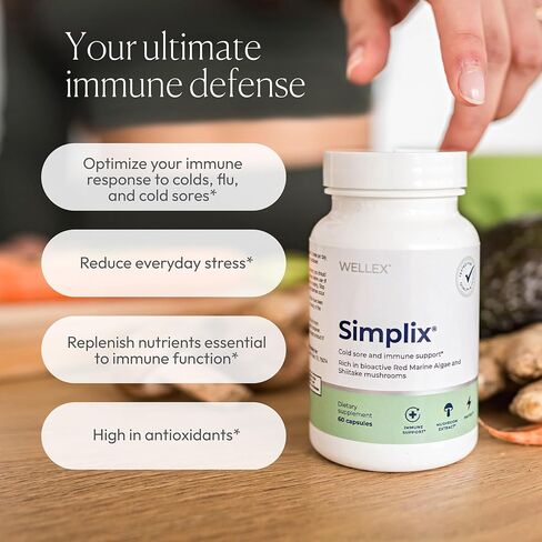 Simplix | Natural Supplement to Strengthen The Immune System | Respond to Outbreaks | Source of Highly Researched Mushroom & Seaweed Polysaccharides 60 Veggie Capsules (3 Pack) (180 Count) in Saudi Arabia