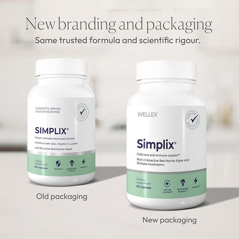 Simplix | Natural Supplement to Strengthen The Immune System | Respond to Outbreaks | Source of Highly Researched Mushroom & Seaweed Polysaccharides 60 Veggie Capsules (3 Pack) (180 Count) in Saudi Arabia