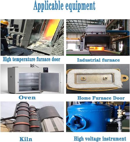 Log Burner Door Seal Rope,Rope Seals-Ceramic Fiber Gasket, Square Braid, High Temperature Seal for Boiler Furnace Casting(20x20mm*1m) in Kuwait