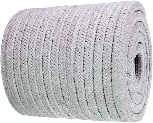 Log Burner Door Seal Rope,Rope Seals-Ceramic Fiber Gasket, Square Braid, High Temperature Seal for Boiler Furnace Casting(20x20mm*1m) in Kuwait