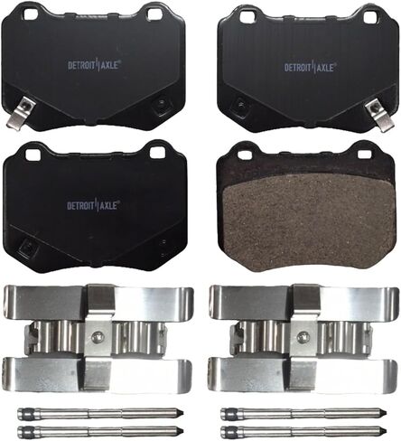 Detroit Axle - Front Brake Kit for Hyundai 2009-2011 Genesis [3.8L Sedan] Drilled and Slotted Disc Brake Rotors Ceramic Brakes Pads 2010 Replacement : 12.60" inch Front Rotors in Saudi Arabia