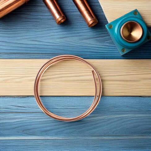 SAFIGLE Copper Tube 5mm Od X 4mm Id Soft Seamless Pure Copper Coil 1m for Refrigeration Hvac and Air Conditioner DIY Projects in Saudi Arabia