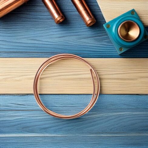 Pure Copper Tubing 5mm Od X 4mm Id Soft Coil Copper Tube 1m Length Hvac Refrigeration for Air Conditioner Pre-charged Line and Industrial DIY Use in Saudi Arabia