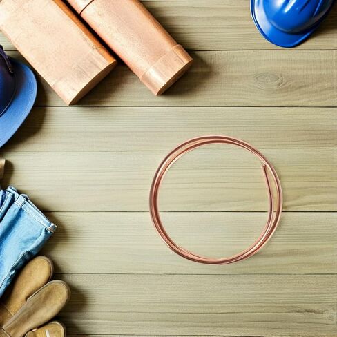Pure Copper Tubing 5mm Od X 4mm Id Soft Coil Copper Tube 1m Length Hvac Refrigeration for Air Conditioner Pre-charged Line and Industrial DIY Use in Saudi Arabia