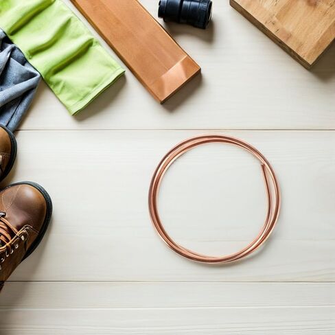 Pure Copper Tubing 5mm Od X 4mm Id Soft Coil Copper Tube 1m Length Hvac Refrigeration for Air Conditioner Pre-charged Line and Industrial DIY Use in Saudi Arabia