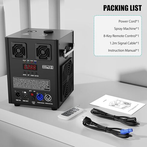 2 Packs 700W Wedding Event Special Electronic Dual-motor Machine with Case Remote and DMX Control Stage Equipment for Indoor and Outdoor Wedding, Party, Musical Show, Events(Not Included Material) in Kuwait