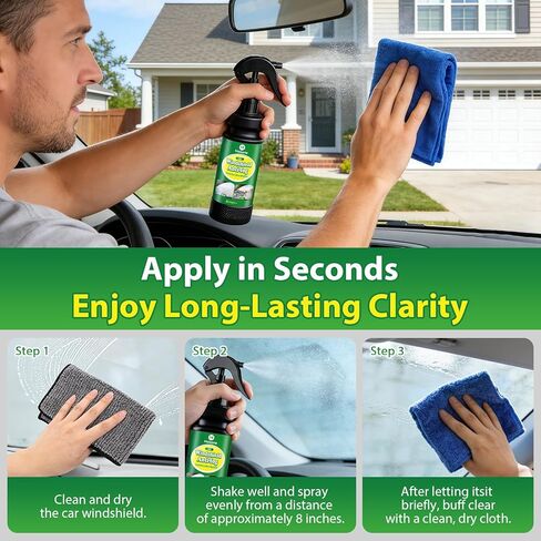 Car Windshield Anti Fog Spray 4 FL OZ – Prevents Fogging, Improves Visibility, Easy Glass Treatment for Auto Windows, Mirrors & Windshields in Kuwait