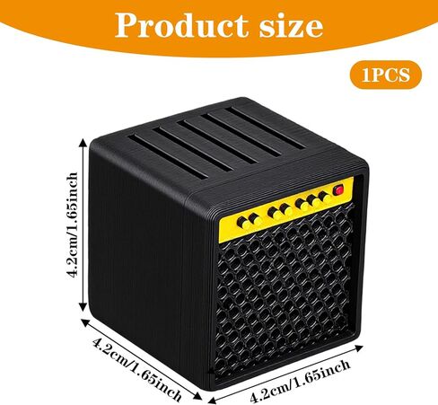 Guitar Picks Holder Box, Mini Guitars Amp Picks Holders Guitar Pick Display Holder Amp Speaker Styled Pick Holdesr Guitars Storage Box Set for Players and Music Enthusiasts in Saudi Arabia