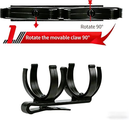 2PCS Golf Ball Holder for Bag - Quick Release Golf Ball Retriever & Tee Holder with Clip, Durable Golf Bag Accessories, Golf Gifts for Men - Fits Stand, Carry & Cart Bags for Easy Access on Course in Kuwait