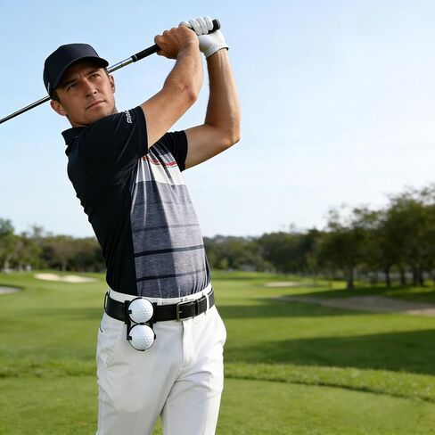 2PCS Golf Ball Holder for Bag - Quick Release Golf Ball Retriever & Tee Holder with Clip, Durable Golf Bag Accessories, Golf Gifts for Men - Fits Stand, Carry & Cart Bags for Easy Access on Course in Kuwait