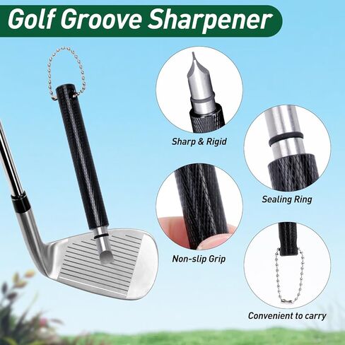 Gofly Golf Club Cleaning Kit, Golf Club Brush & Golf Groove Sharpener & Absorbent Golf Towel, Leak-proof Stretchable Press-Spray Golf Club Cleaner, Golf Gifts for Men, Essential Accessories for Golfer in Kuwait