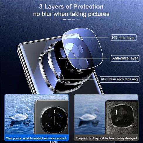 QUIETIP Case Compatible with Oppo Find X8 Pro,Magnetic Body Metal Frame Double Sided Clear Tempered Glass with Camera Protection Cover,Black in Kuwait