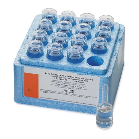 Hach BOD Standard Solution, 300 mg/L, (Pack of 16-10-mL Voluette® Ampules), 1486510 in Saudi Arabia