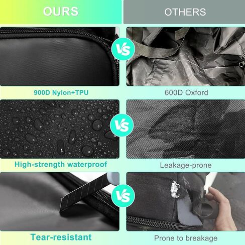 حقيبة تزلج مزدوجة متدحرجة مقاس 69-71 بوصة، حقيبة مبطنة مقاومة للماء على الجليد مع عجلات للسفر الجوي، تناسب الزلاجات والأحذية طويلة الرقبة، حقيبة سفر ذات عجلات للتزلج معتمدة من شركات الطيران شديدة التحمل in Kuwait