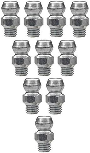 Alemite 3016 عبوة من 10 قطع، 10-32 UNF-2A 1/4 بوصة سداسي، 1/2 بوصة طول، 1/8 بوصة ساق in Saudi Arabia
