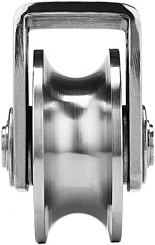 Track Wheel, Pulley Roller,Grooved,1pcs 304 Stainless Steel U/V/H Groove,Caster(U Type 68 * 25mm) in Saudi Arabia