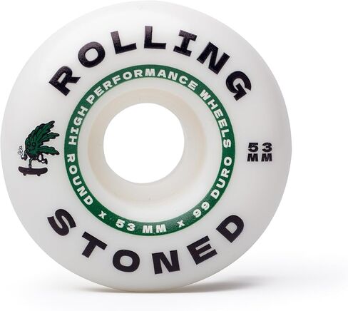 مجموعة عجلات لوح التزلج المتدحرجة - عجلات لوح تزلج عالية الأداء، 99a، 53 مم in Kuwait