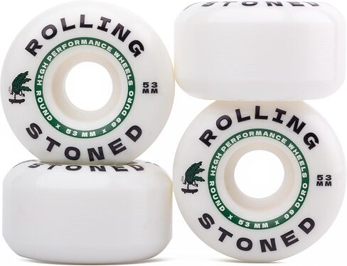 مجموعة عجلات لوح التزلج المتدحرجة - عجلات لوح تزلج عالية الأداء، 99a، 53 مم in Kuwait