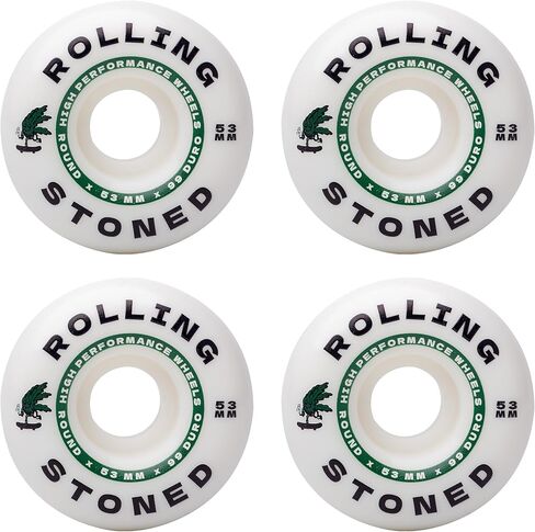 مجموعة عجلات لوح التزلج المتدحرجة - عجلات لوح تزلج عالية الأداء، 99a، 53 مم in Kuwait