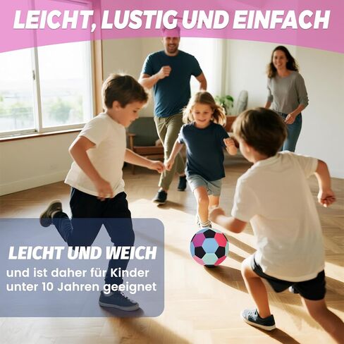 كرة قدم من القماش الناعم مقاس 4 من KUYOTQ، كرة قدم آمنة وناعمة للأطفال في الأماكن المغلقة لممارسة كرة القدم للشباب، كرة تدريب منزلية خفيفة الوزن للمراوغة والشعوذة في المنزل in Kuwait