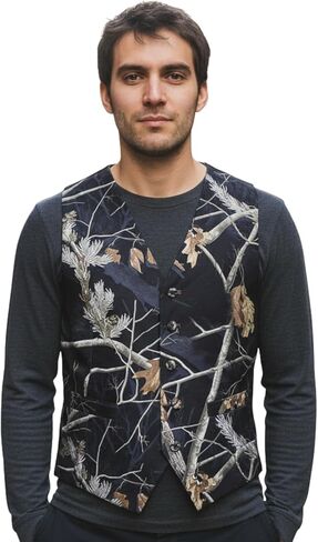 HBDesign Mens Fashion Vests Outerwear Camouflage Color in Kuwait