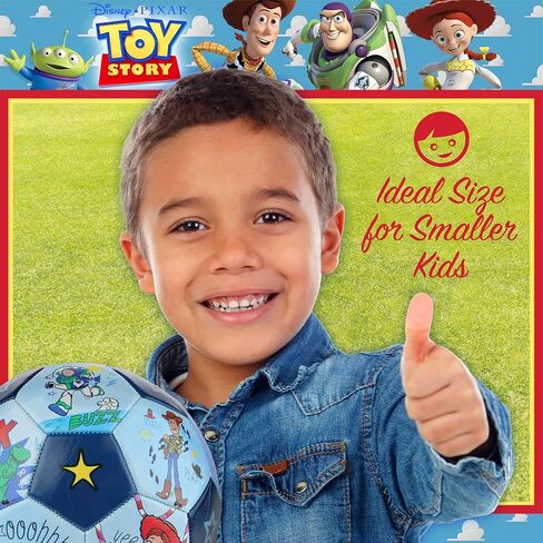 Disney Pixar Toy Story Soccer Ball, Stars Design Youth Kids Mini Soccer Ball, Blue, Size 3 in Saudi Arabia