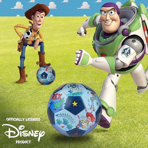 Disney Pixar Toy Story Soccer Ball, Stars Design Youth Kids Mini Soccer Ball, Blue, Size 3 in Saudi Arabia