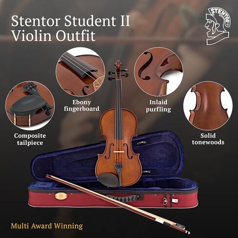 Stentor, 4-String Violin, Brown,Red (1500 1/4) in Kuwait