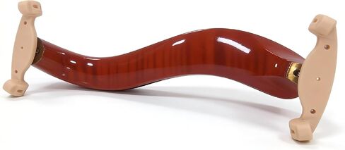 AKLOT Violin Shoulder Rest 4/4 & 3/4: Made of solid white pine, Burgundy Tiger Stripe Finish, Thick Breathable Sponge, Silicone Clamps Won’t Damage Varnish, Ergonomic Design (03） in Kuwait