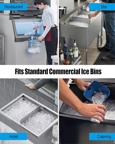 قسم صندوق الثلج التجاري من الفولاذ المقاوم للصدأ مقاس 12 بوصة ارتفاع - 14.5 بوصة طول × 5 بوصة عمق مقسم 304 عالي التحمل، منظم قابل للإزالة لصندوق الثلج والبار وثلاجة المطعم in Kuwait