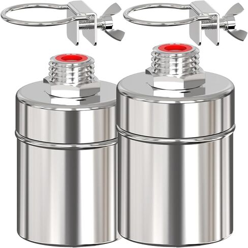 Stainless Steel Automatic Water Level Control Float Valve, 2-Pack, 1/2 inch,304 Grade Side Inflow Design for Water Tanks, Swimming Pools, Livestock Tanks (Inlet water) in Saudi Arabia