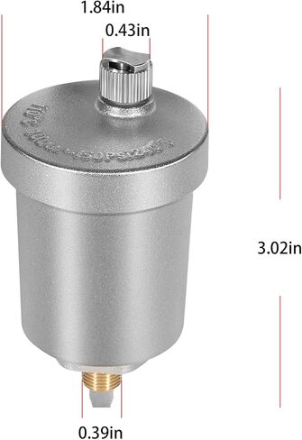 Automatic Float Valve, 400-4 1/8-Inch Male NPT Thread Air Bleeder Release Vent Valve with Nickel Plated for Heavy-Duty, Automatic Air Vent with Male Thread for Hot Water Radiator Boiler Heat System in Saudi Arabia