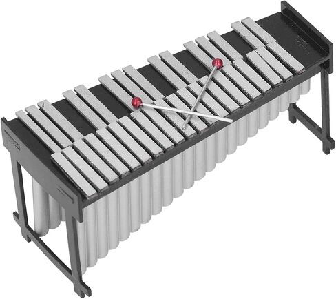 Mini Marimba، مادة الراتنج، مظهر لامع، ملمس لامع، نمط لطيف، آلة موسيقية مصغرة، مع صنعة متقنة، لتزيين الطاولة هدية موسيقى L in Kuwait