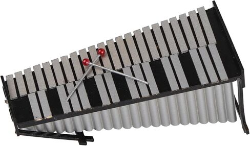 Mini Marimba، مادة الراتنج، مظهر لامع، ملمس لامع، نمط لطيف، آلة موسيقية مصغرة، مع صنعة متقنة، لتزيين الطاولة هدية موسيقى L in Kuwait