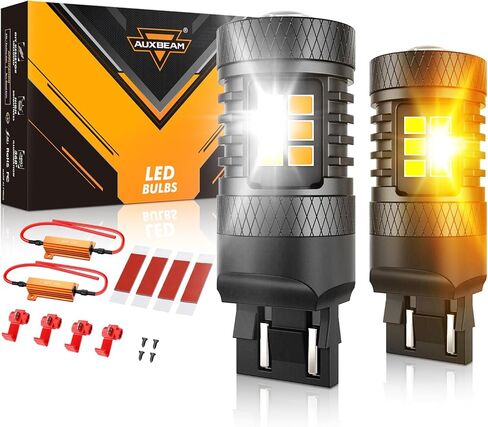 مصابيح إضاءة احتياطية Auxbeam 912 921 LED، استبدال لمبة LED T15 W16W 912 خالية من الأخطاء في Canbus للأضواء الاحتياطية، أضواء عكسية، 6000 كلفن أبيض، حزمة من 2 in Kuwait