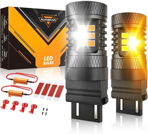 مصابيح إضاءة احتياطية Auxbeam 912 921 LED، استبدال لمبة LED T15 W16W 912 خالية من الأخطاء في Canbus للأضواء الاحتياطية، أضواء عكسية، 6000 كلفن أبيض، حزمة من 2 in Kuwait
