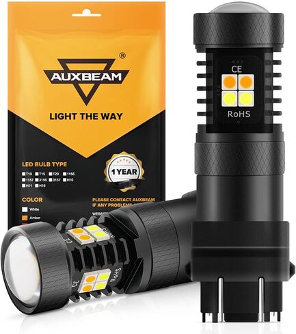 لمبة Auxbeam T15 LED 921 LED لمبة W16W 800LM HID بيضاء للأضواء العكسية الاحتياطية (عبوة من 2) ترقية in Kuwait