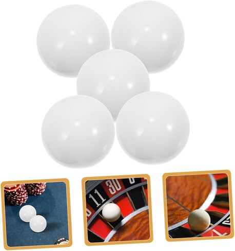 HANABASS 5Pcs Roulette Wheel Beads Replacement for Party Games and Table Games Balls for Roulette Wheels Enhance Game Excitement and Engagement in Kuwait