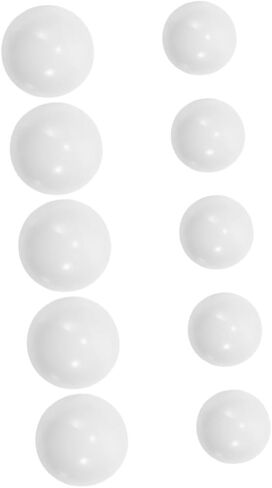 Toyvian 10pcs Acrylic Roulette Beads for Tabletop Games Versatile Gaming Props for Home Use Parties Bars Smooth Rolling White Balls for Roulette Wheels in Kuwait