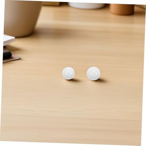 Toyvian 10pcs Acrylic Roulette Beads for Tabletop Games Versatile Gaming Props for Home Use Parties Bars Smooth Rolling White Balls for Roulette Wheels in Kuwait