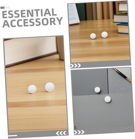 Toyvian 10pcs Acrylic Roulette Beads for Tabletop Games Versatile Gaming Props for Home Use Parties Bars Smooth Rolling White Balls for Roulette Wheels in Kuwait