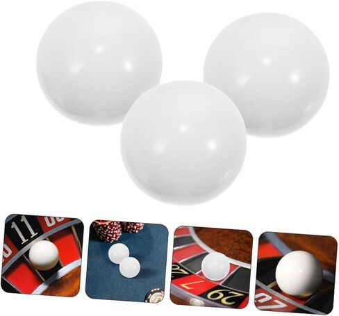 HANABASS 3pcs Resin Trackball Roulette Wheel Beads Roulette Game Beads Balls Wheel for Party in Kuwait